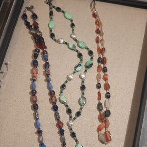 Elegant Multicolor Beaded Necklace Set